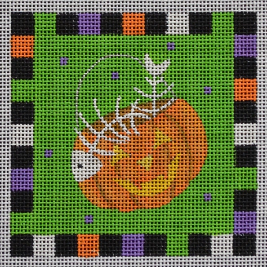 Halloween Needlepoint Designs, Needlepoint Canvases | Cat, Pumpkin, Witch