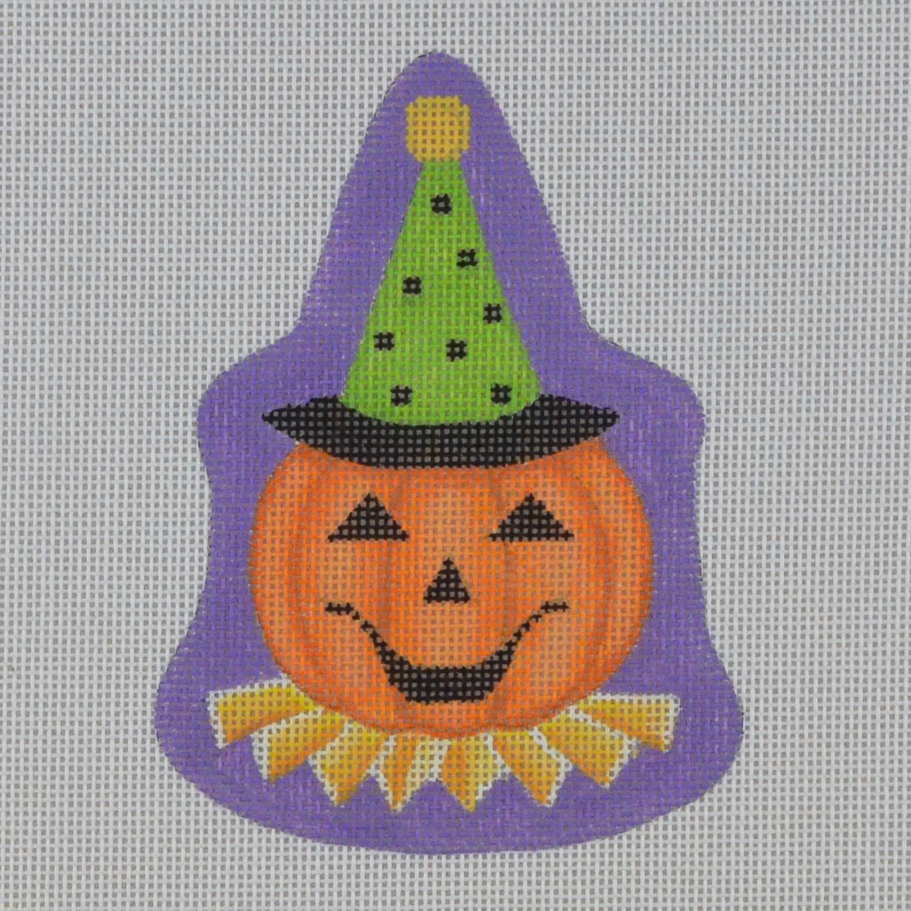 Halloween Needlepoint Designs, Needlepoint Canvases | Cat, Pumpkin, Witch